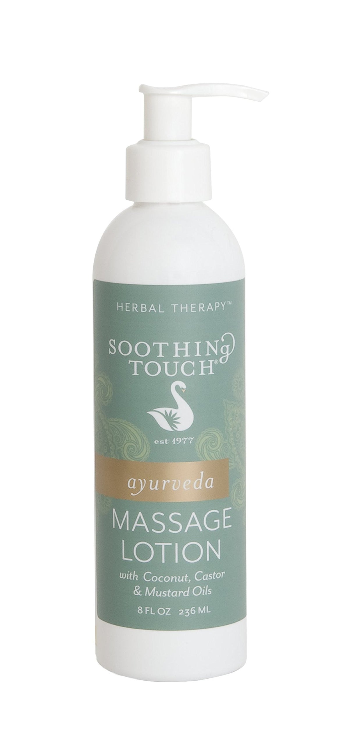 Soothing Touch Ayurveda Massage Lotion Unscented 8 oz bottle