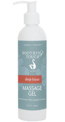 Soothing Touch Deep Tissue Massage Gel 8 oz bottle with Cayenne, Cinnamon, and White Camphor