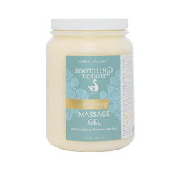 Soothing Touch Invigorating Massage Gel 64 oz bottle with Eucalyptus, Rosemary, Lemon & Basil