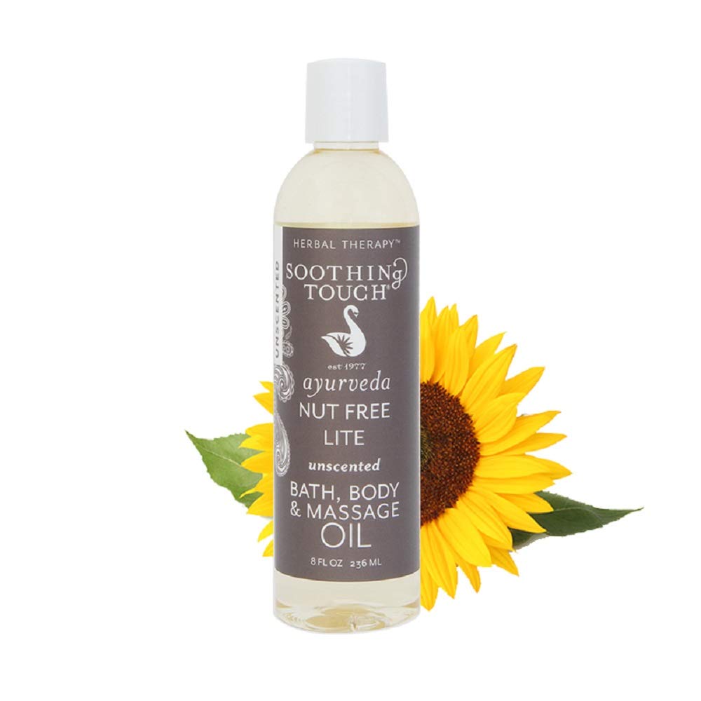 Soothing Touch Nut Free Lite Massage Oil - 8 Ounce Bottle