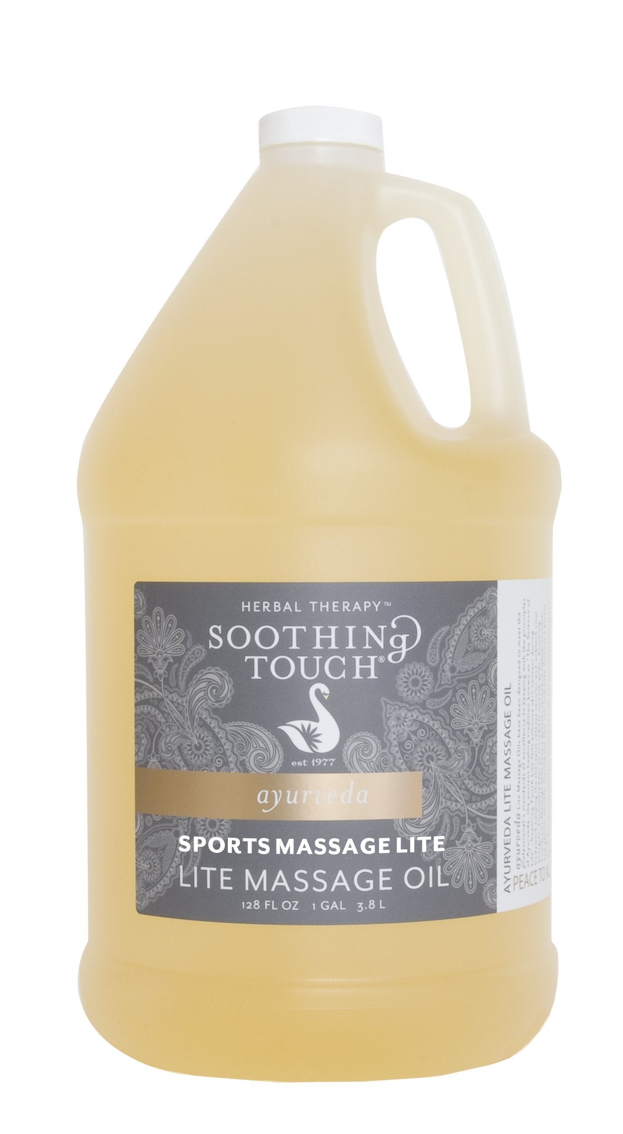 Soothing Touch Sports Massage Lite Oil 1 Gallon – Peppermint, Eucalyptus, Clove, Deep Penetration