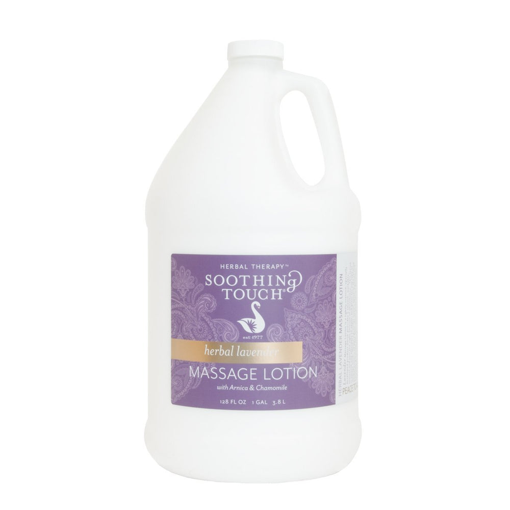 Soothing Touch Herbal Lavender Lotion 1 Gallon with Aloe, Almond Oil and Vitamin E