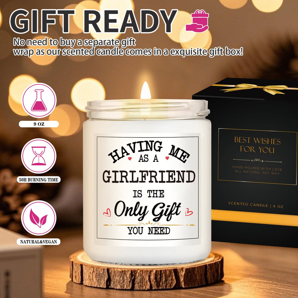 Sopuatsre gift box closeup with lavender sage candle ready to give