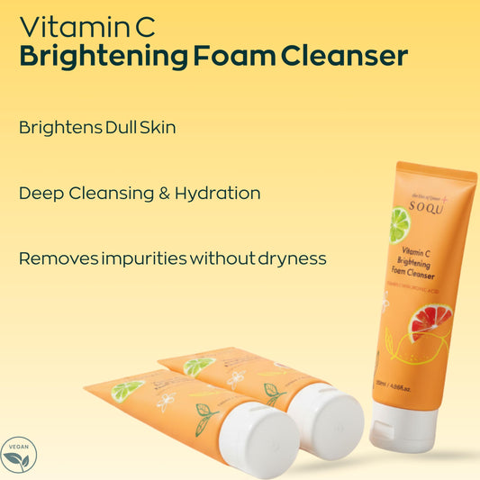 SOQU cleanser foam texture demonstrates gentle lather ideal for daily cleansing