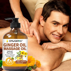 Sore muscle massage oil with soothing properties