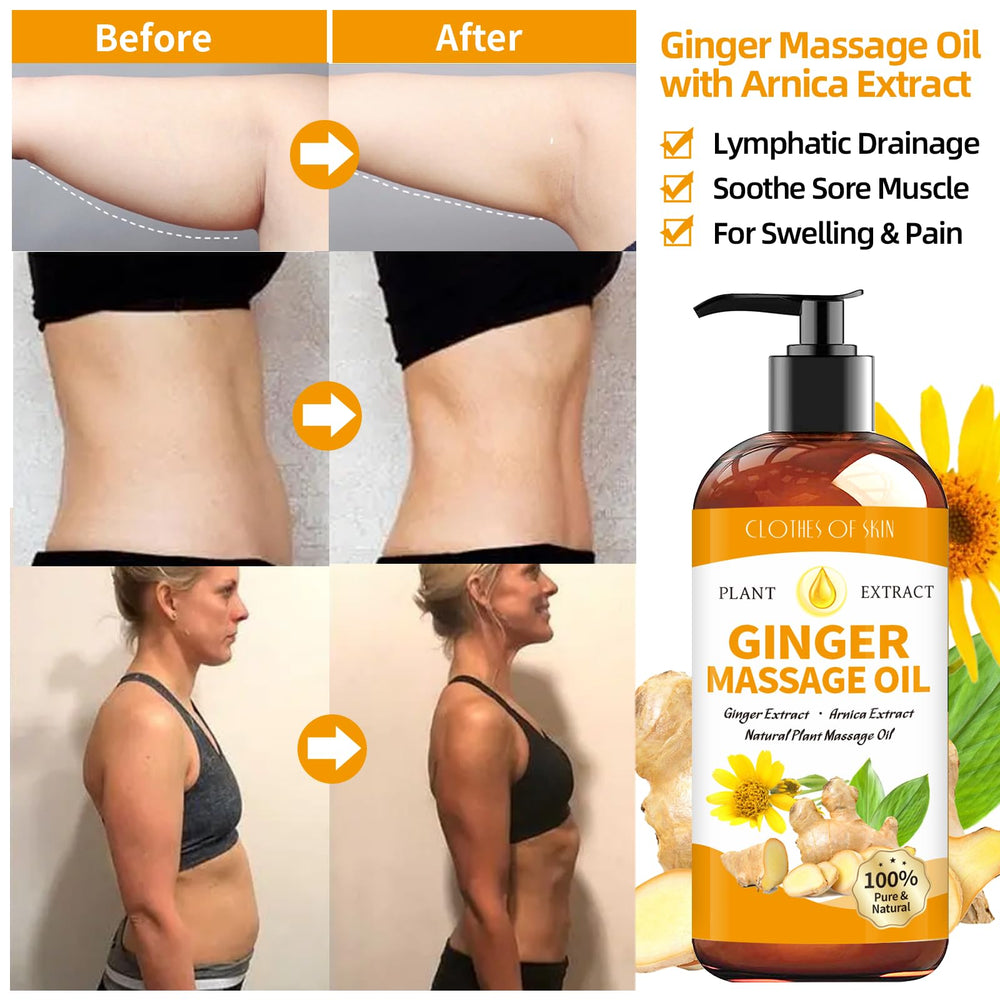 Sore muscle relief massage oil on spa setup