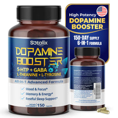 Sotalix 5-HTP GABA with L-Theanine and L-Tyrosine – USA Made – 150-day supply – capsule image 01