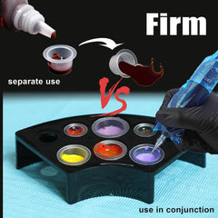SOTICA 8-hole ink cup holder fits small, medium, and large cups