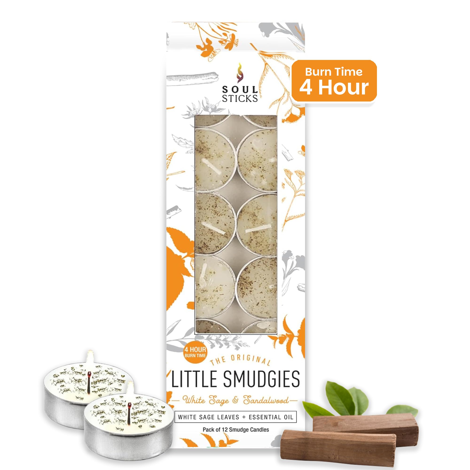 SOUL STICKS 12 pack Little Smudgies candles for cleansing rituals and chakra healing