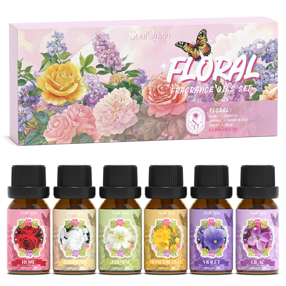 Packaging image for Soulorigin Floral Essential Oils Set
