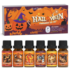 Soulorigin Halloween Fragrance Oils Set packaging with six fragrance bottles
