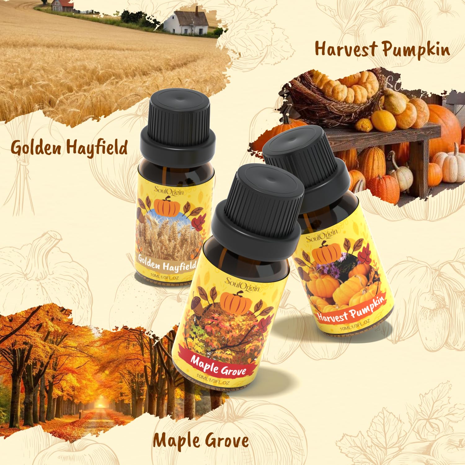 Golden Hay field fragrance oil bottle