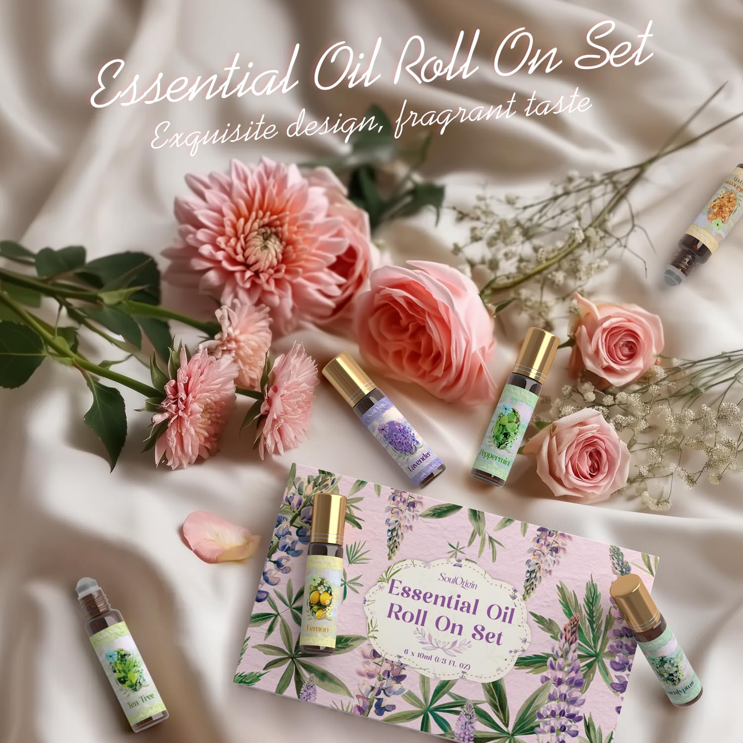 Lavender essential oil bottle