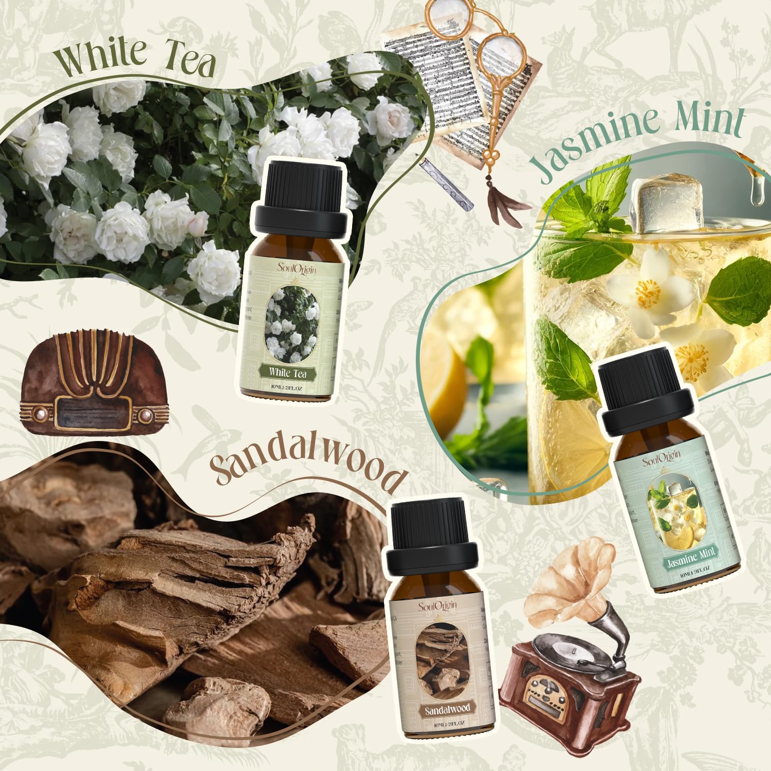 White Tea essential oil scent for diffuser