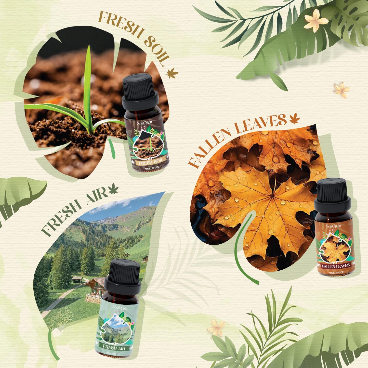 Bamboo Forest fragrance oil bottle from Soulorigin Woodland set
