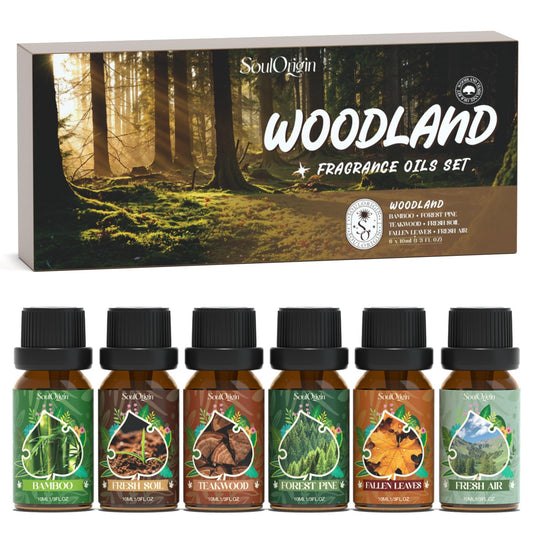 Forest Pine fragrance oil bottle from Soulorigin Woodland set