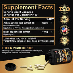 Ashwagandha capsules highlighting immune support benefits