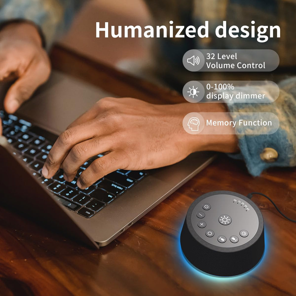 SoundLegend five timer options with continuous and auto-off modes for flexible use