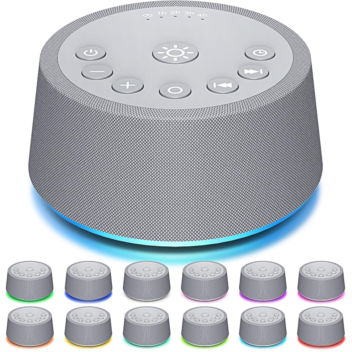 SoundLegend Sleep White Noise Machine with 32-level volume for customizable sound masking.