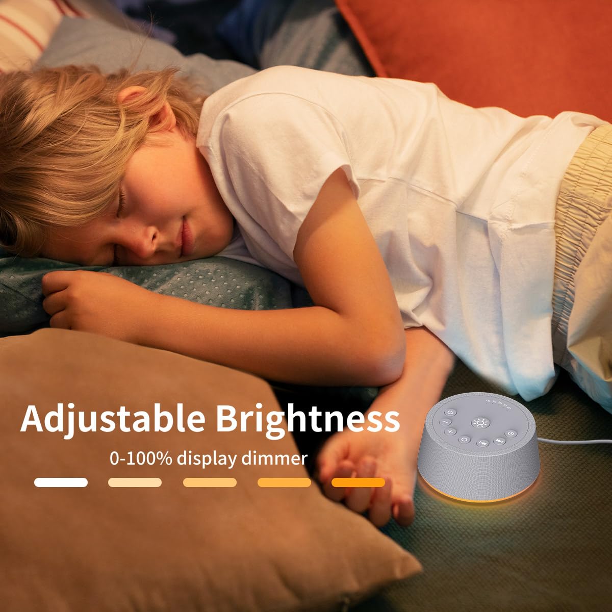 SoundLegend Sleep White Noise Machine compact design fits small desks or nightstands.