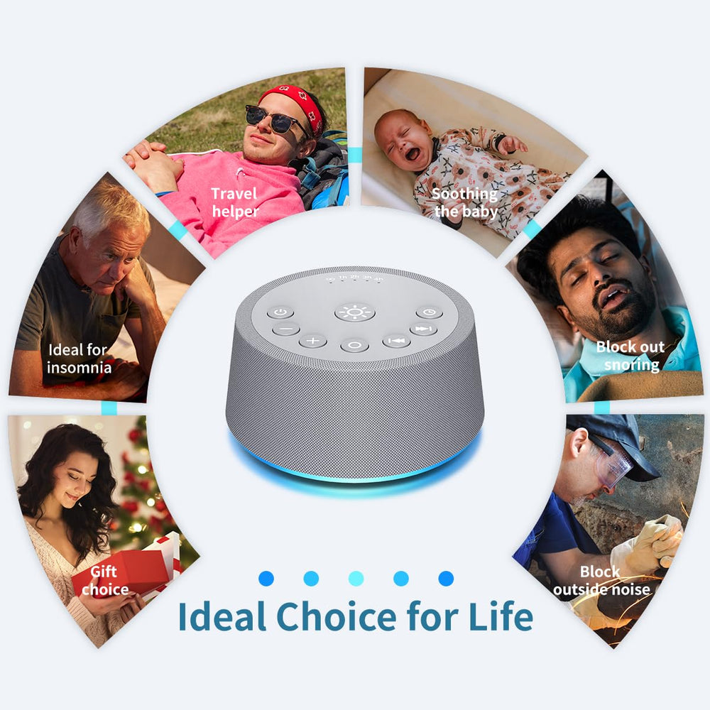 SoundLegend Sleep White Noise Machine simple controls for effortless bedtime use.