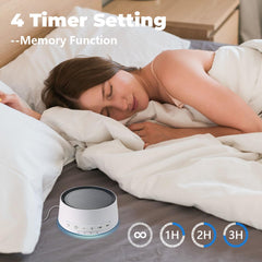 SoundMe 32 volume levels enable precise noise control for sleep or focus