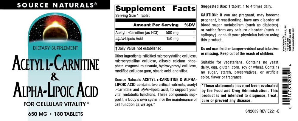 Nutrition panel highlights allergen-free vegetarian formula