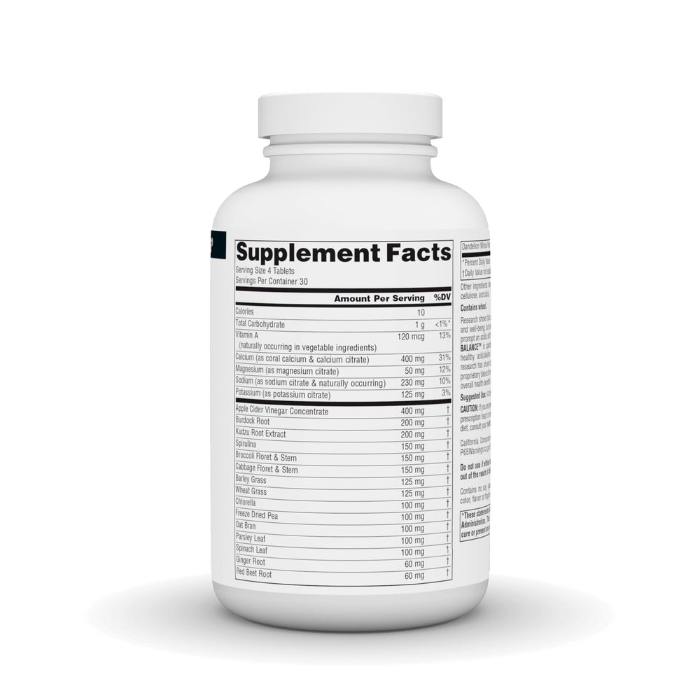 Close-up of Source Naturals Alkaline Balance tablets