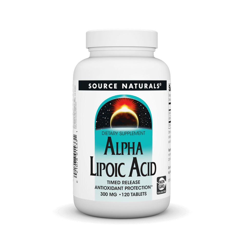 Source Naturals Alpha Lipoic Acid Time Release bottle label