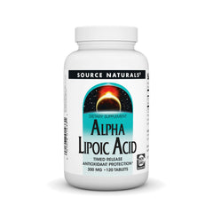 Source Naturals Alpha Lipoic Acid Time Release bottle label