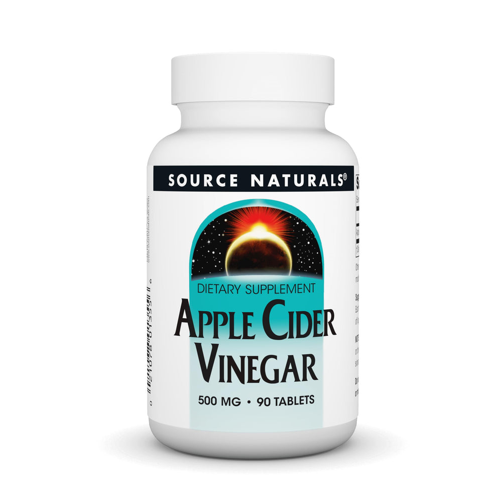 Source Naturals Apple Cider Vinegar 500mg bottle - 90 tablets.