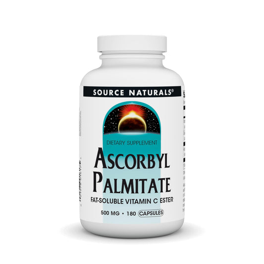 Source Naturals Ascorbyl Palmitate 500mg bottle exterior