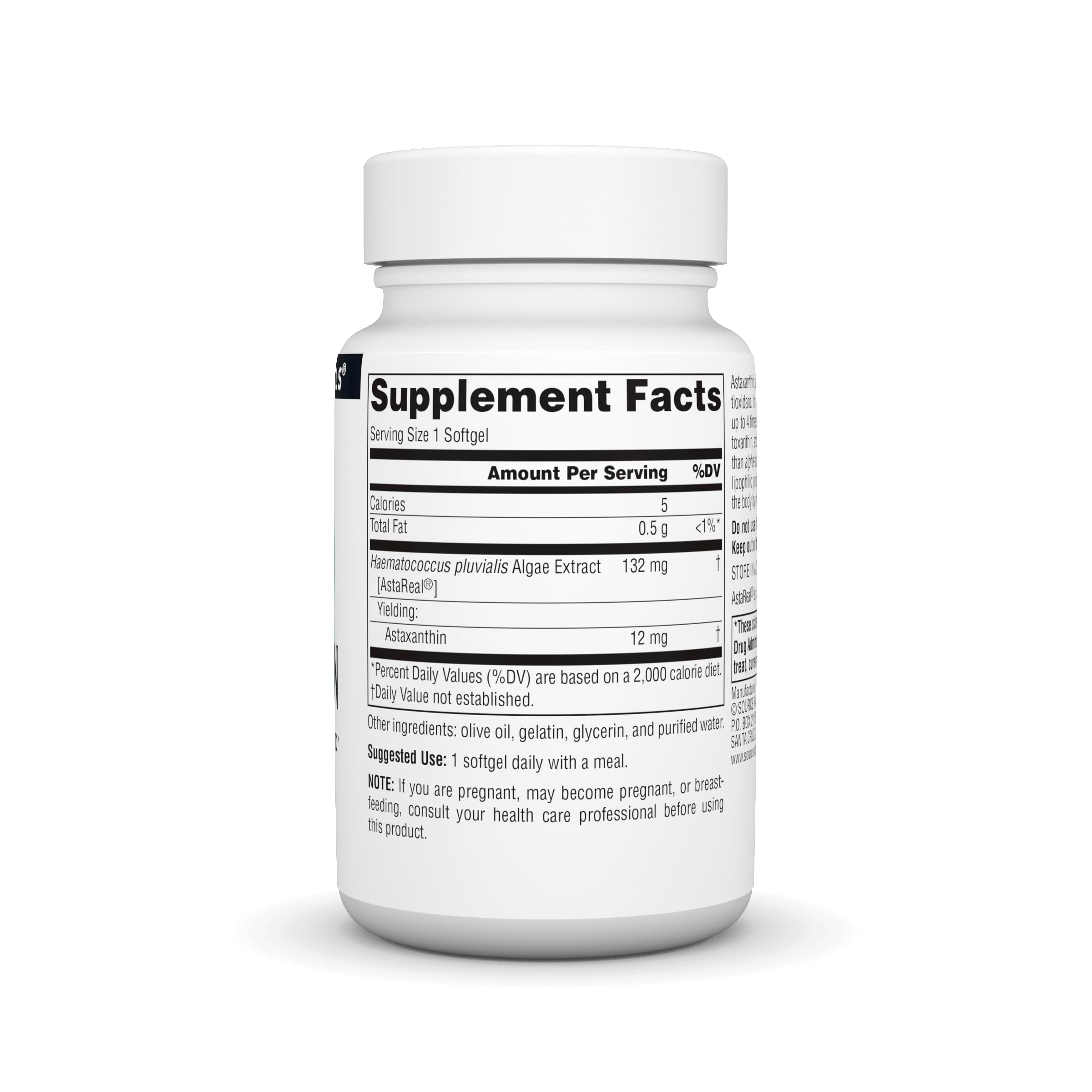 Astaxanthin softgels close-up