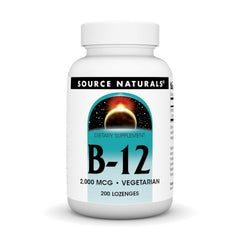 Source Naturals Vitamin B-12 2000 mcg lozenges packaging