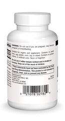 Close-up of berberine hydrochloride label