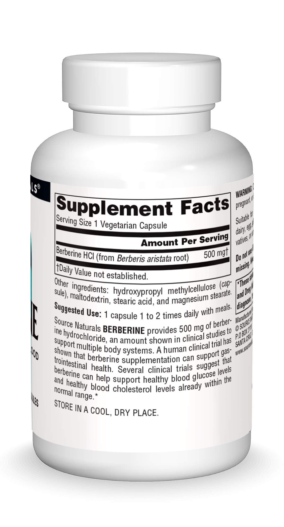 Vegan-friendly berberine capsules packaging