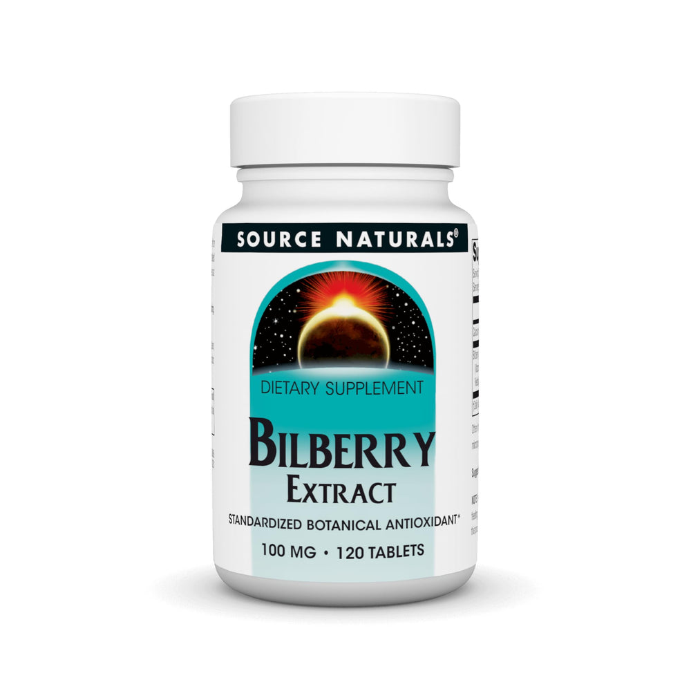 Source Naturals Bilberry Extract 100 mg bottle with 120 tablets
