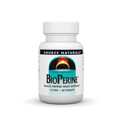 Bottle of Source Naturals BioPerine Black Pepper Extract - 60 tablets
