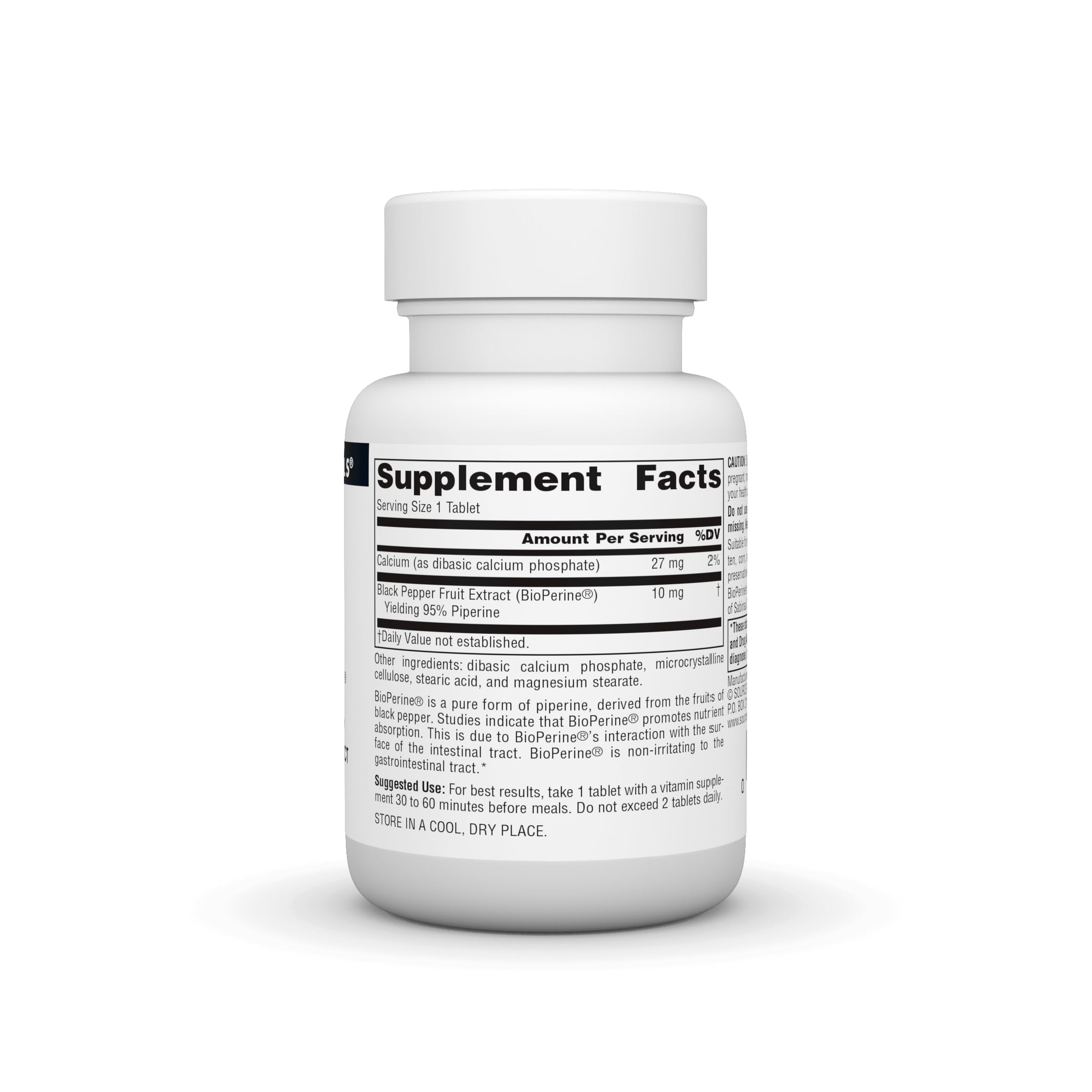 Source Naturals BioPerine packaging image