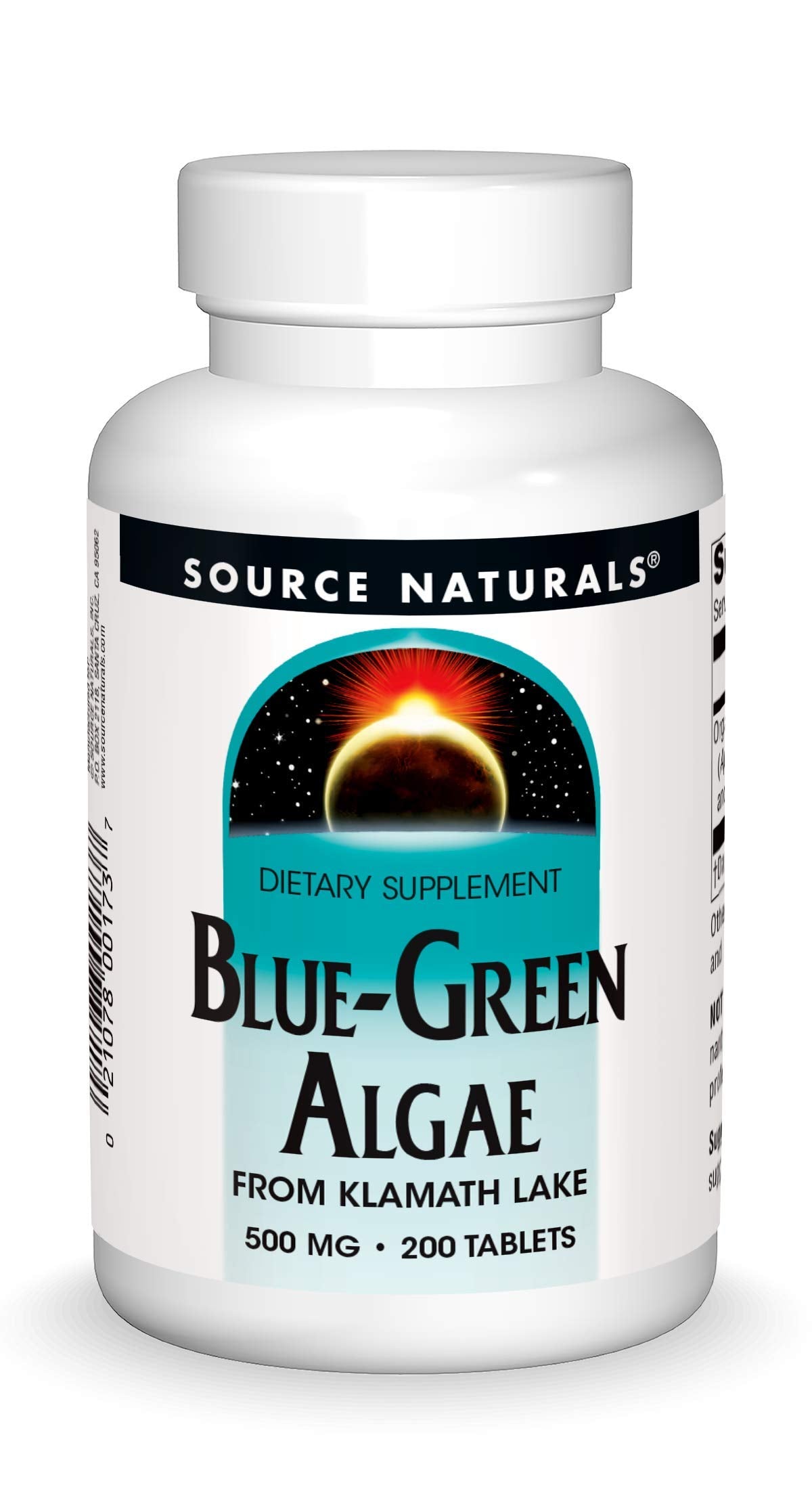 Source Naturals Blue Green Algae Klamath Lake 500 mg per tablet hero image