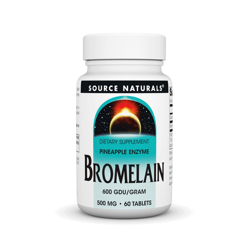 Bottle of Source Naturals Bromelain 500mg 60 tablets