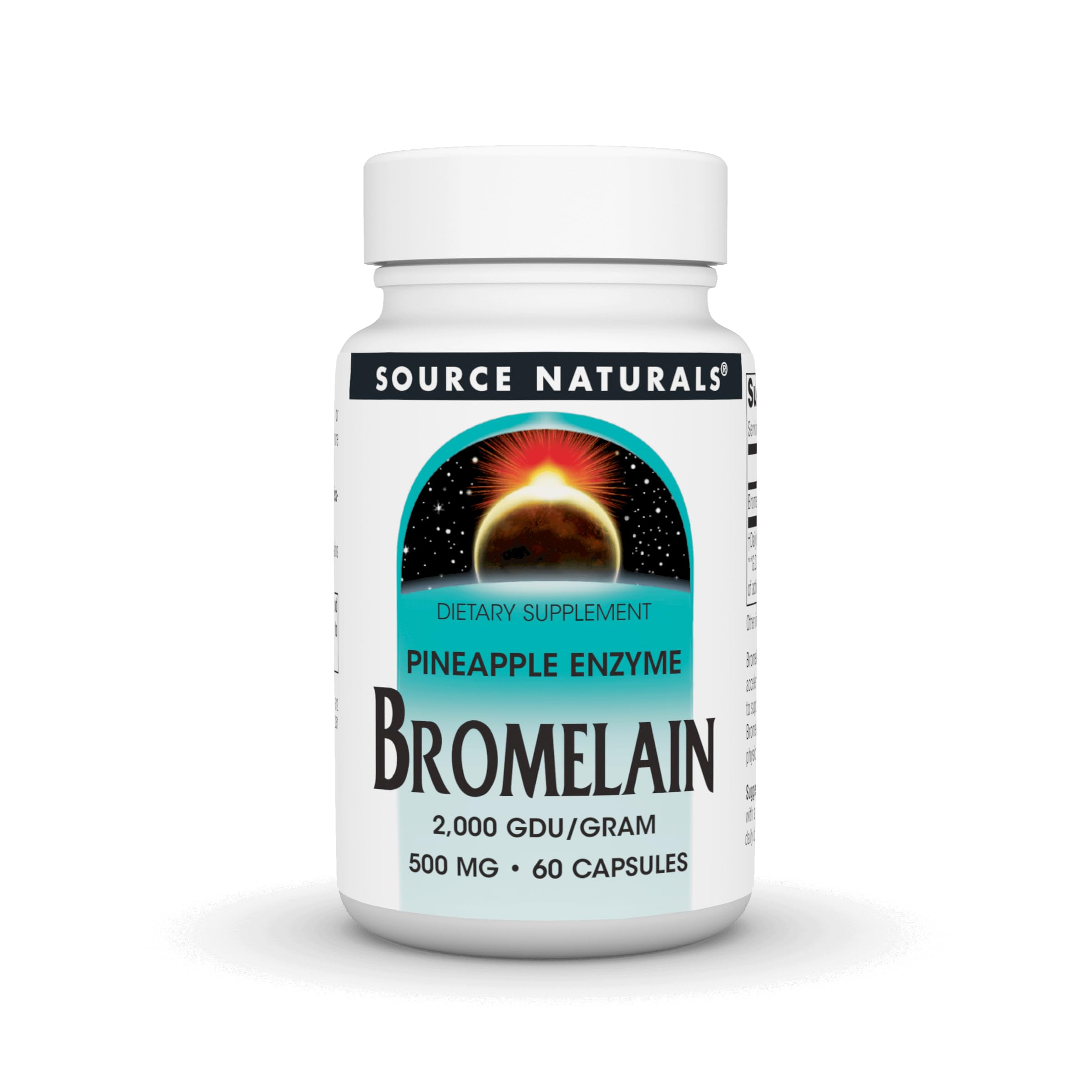 Source Naturals Bromelain bottle with 60 capsules