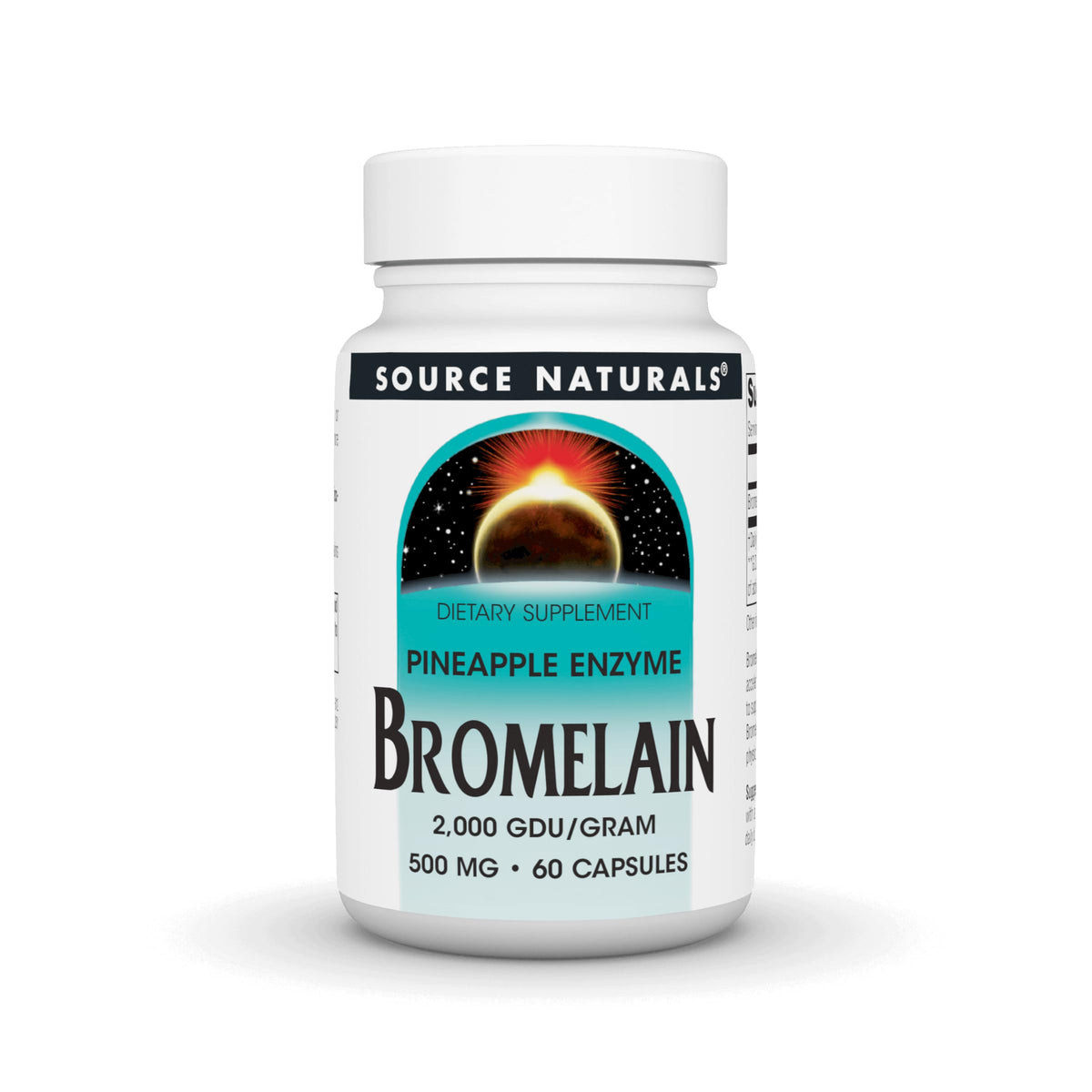 Source Naturals Bromelain bottle with 60 capsules