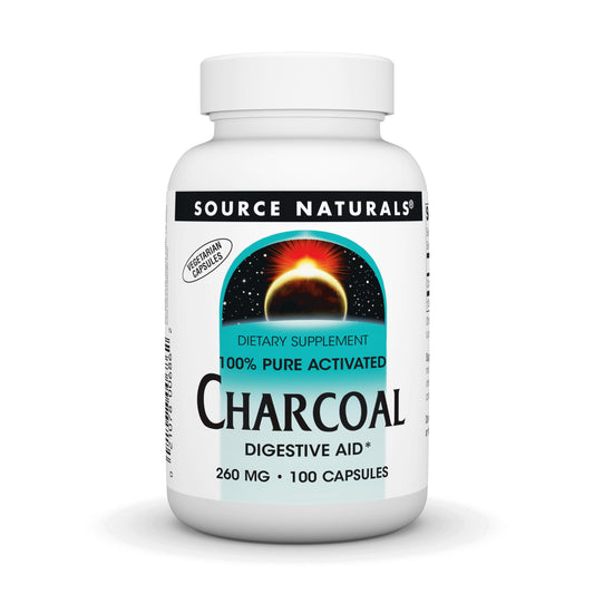 Source Naturals Activated Charcoal bottle and label