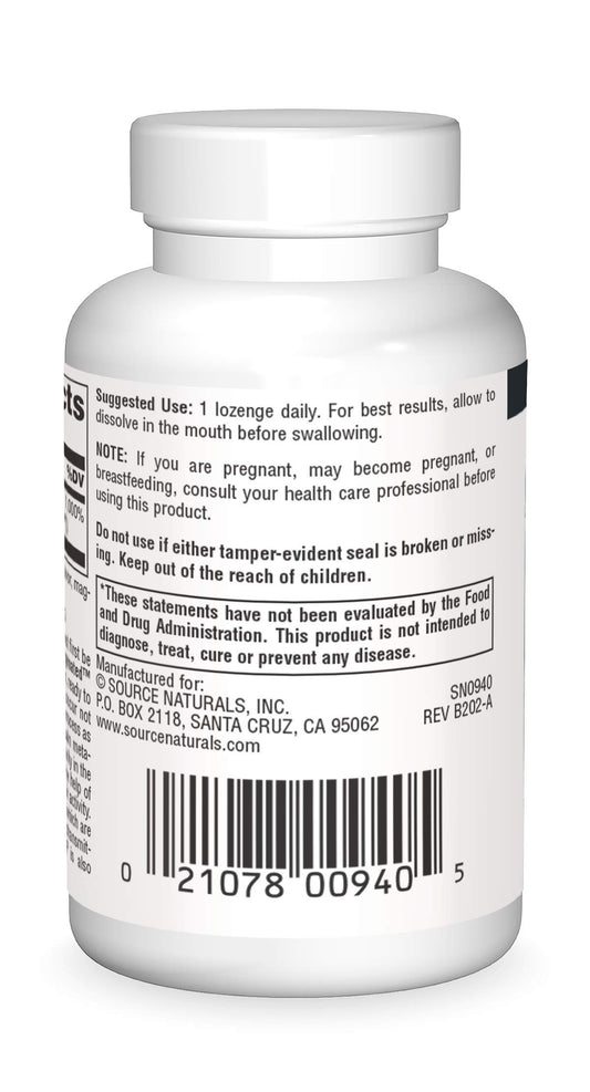 Close-up of B-6 sublingual lozenges dissolving