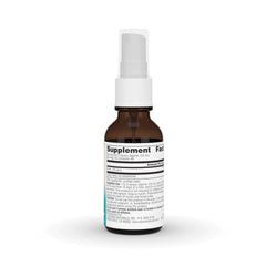 Side view of the 1 oz bottle with label showing 30 PPM colloidal silver