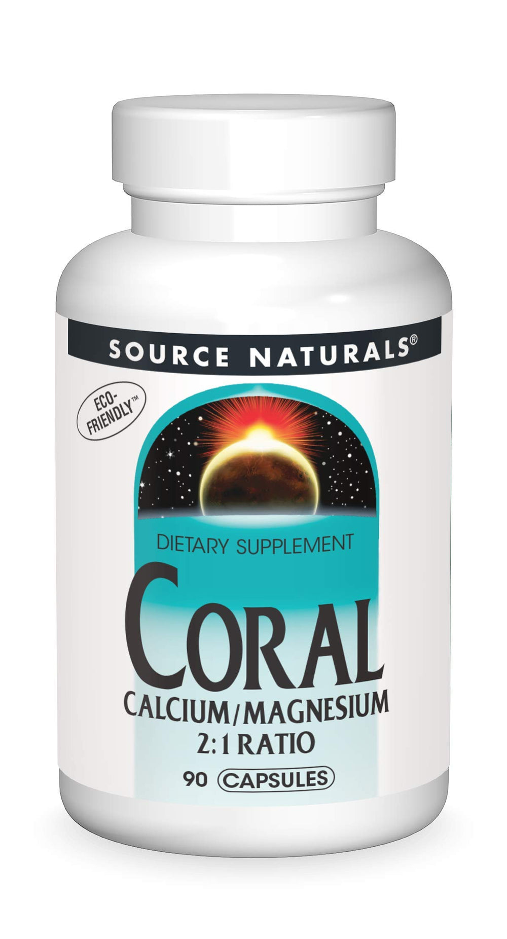 Source Naturals Coral Calcium with Magnesium bottle on white background