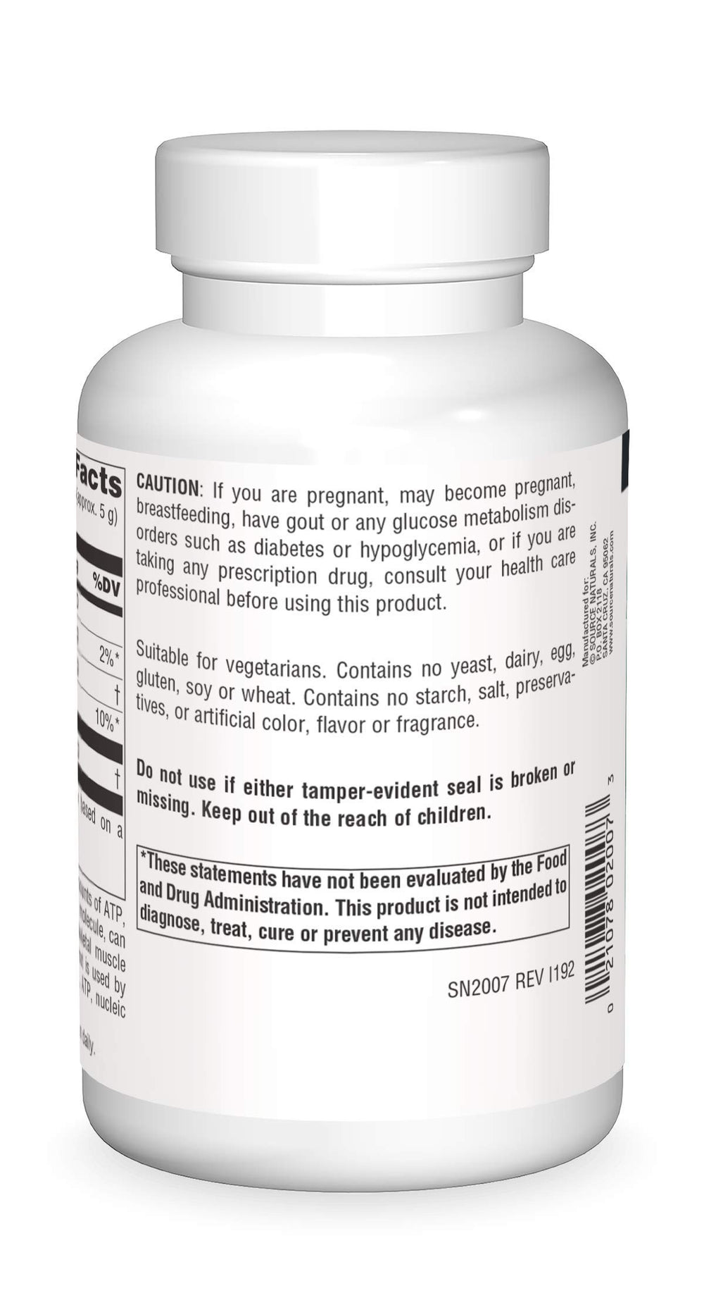 Close-up of D-Ribose powder in scoop