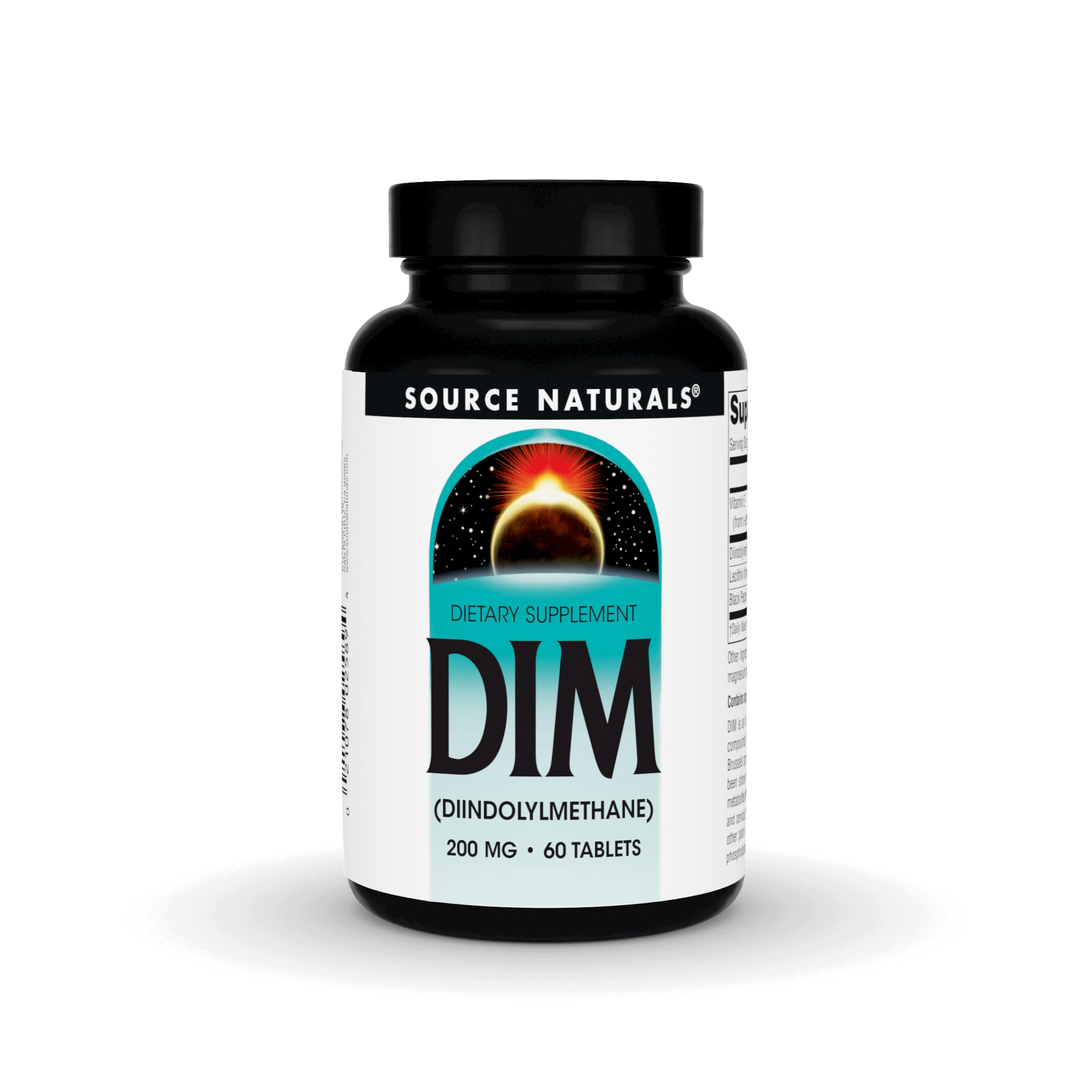 Bottle of Source Naturals DIM 200mg with BioPerine