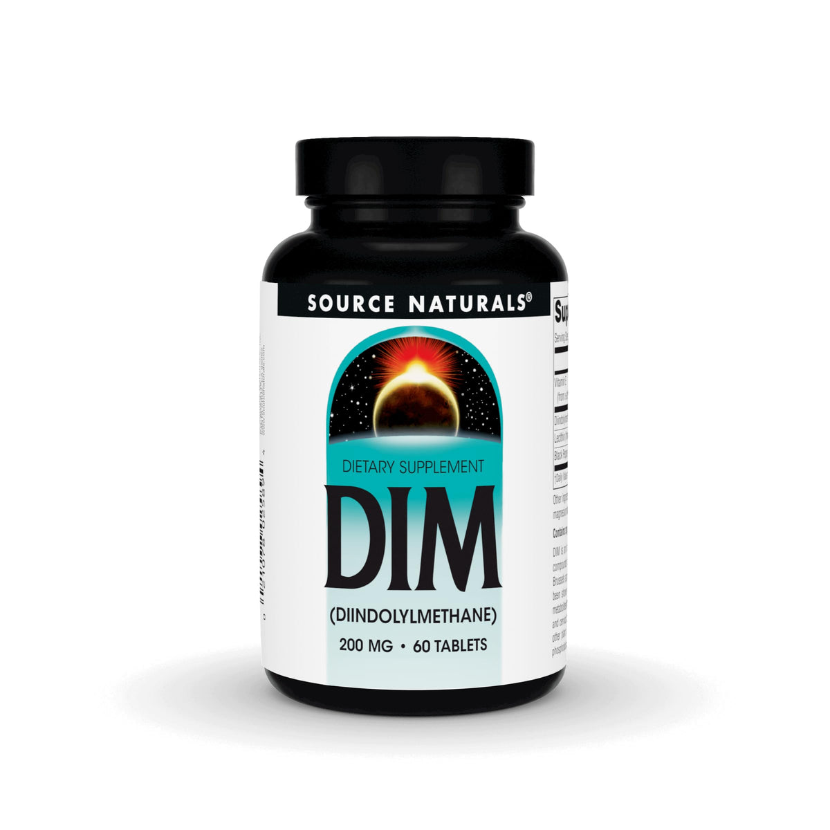 Bottle of Source Naturals DIM 200mg with BioPerine